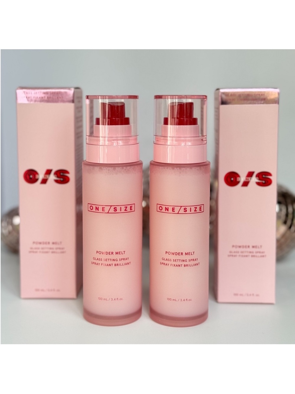 ONE/SIZE Powder Melt Glass Setting Spray Duo - NEW
